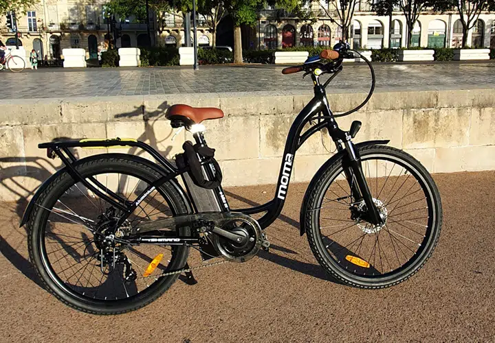 VTT électrique à double suspension Moma Bikes E-MTB 29 pouces