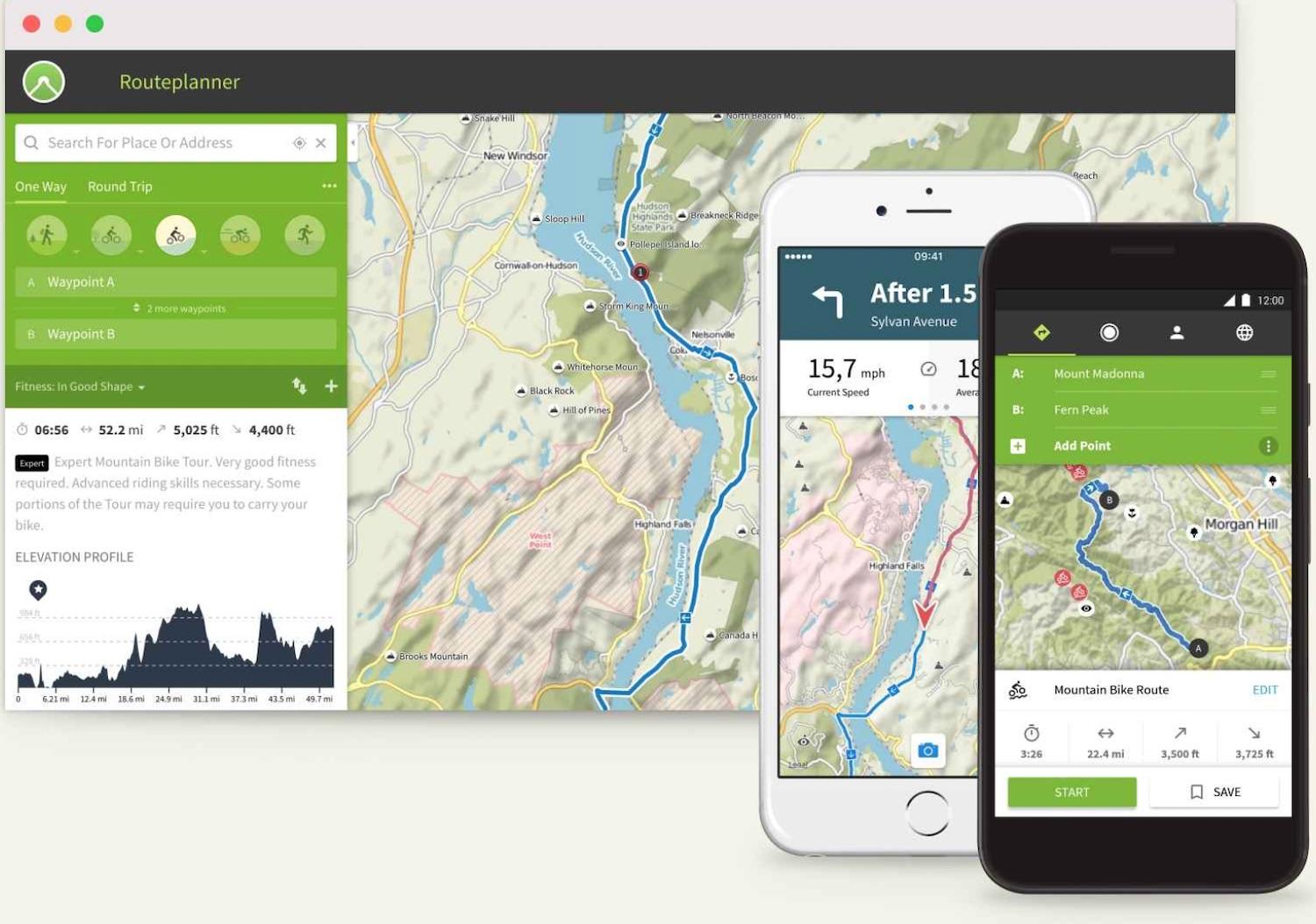 Une application pour vélo